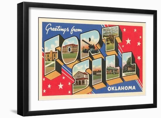 Greetings from Fort Sill, Oklahoma-null-Framed Art Print