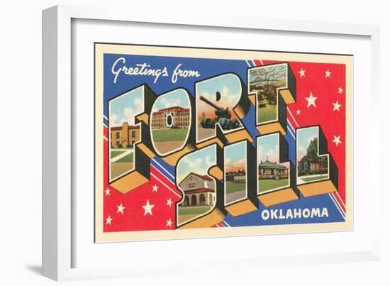 Greetings from Fort Sill, Oklahoma-null-Framed Art Print