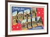 Greetings from Fort Sill, Oklahoma-null-Framed Premium Giclee Print