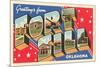 Greetings from Fort Sill, Oklahoma-null-Mounted Premium Giclee Print