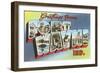 Greetings from Fort Wayne, Indiana-null-Framed Art Print