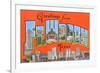 Greetings from Fort Worth, Texas-null-Framed Premium Giclee Print