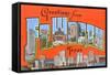 Greetings from Fort Worth, Texas-null-Framed Stretched Canvas