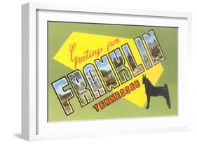 Greetings from Franklin, Tennessee-null-Framed Art Print