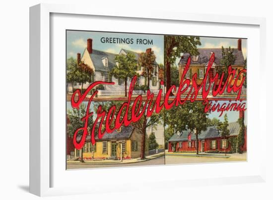 Greetings from Fredericksburg, Virginia-null-Framed Art Print