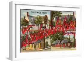 Greetings from Fredericksburg, Virginia-null-Framed Art Print