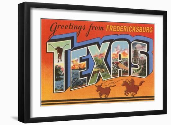 Greetings from Fredricksburg, Texas-null-Framed Art Print