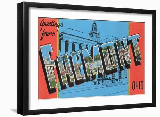 Greetings from Fremont, Ohio-null-Framed Art Print