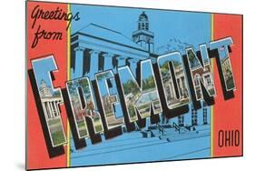 Greetings from Fremont, Ohio-null-Mounted Art Print