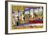 Greetings from Fresno, California-null-Framed Art Print