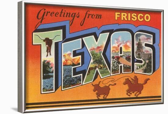 Greetings from Frisco, Texas-null-Framed Art Print