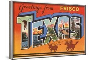 Greetings from Frisco, Texas-null-Framed Art Print