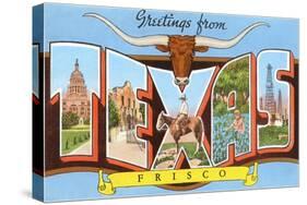 Greetings from Frisco, Texas-null-Stretched Canvas