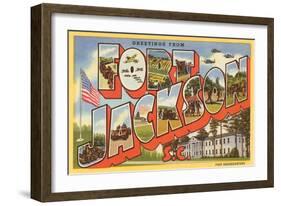 Greetings from Ft. Jackson, South Carolina-null-Framed Art Print