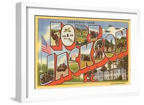 Greetings from Ft. Jackson, South Carolina-null-Framed Art Print