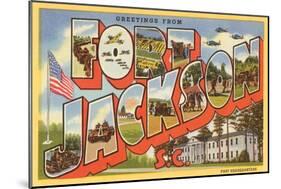 Greetings from Ft. Jackson, South Carolina-null-Mounted Art Print