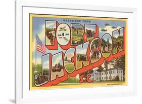 Greetings from Ft. Jackson, South Carolina-null-Framed Art Print