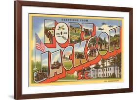 Greetings from Ft. Jackson, South Carolina-null-Framed Premium Giclee Print