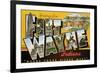 Greetings from Ft. Wayne, Indiana-null-Framed Premium Giclee Print