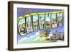 Greetings from Gaffney, South Carolina-null-Framed Art Print