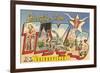 Greetings from Gainesville, Texas-null-Framed Premium Giclee Print