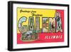 Greetings from Galena, Illinois-null-Framed Art Print