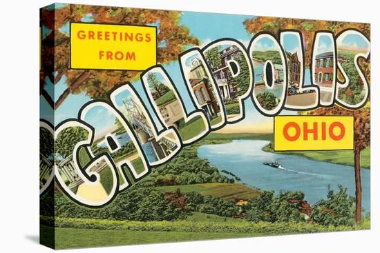 Greetings from Gallipolis, Ohio-null-Stretched Canvas