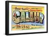 Greetings from Gallup, New Mexico-null-Framed Art Print