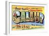 Greetings from Gallup, New Mexico-null-Framed Art Print