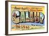 Greetings from Gallup, New Mexico-null-Framed Art Print