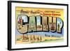 Greetings from Gallup, New Mexico-null-Framed Art Print