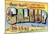 Greetings from Gallup, New Mexico-null-Mounted Art Print