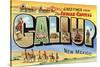 Greetings from Gallup, New Mexico-null-Stretched Canvas