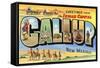 Greetings from Gallup, New Mexico-null-Framed Stretched Canvas