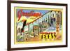 Greetings from Galveston, Texas-null-Framed Art Print