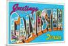 Greetings from Galveston, Texas-null-Mounted Art Print