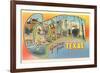 Greetings from Galveston, Texas-null-Framed Premium Giclee Print