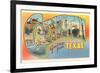 Greetings from Galveston, Texas-null-Framed Premium Giclee Print