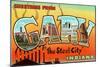 Greetings from Gary, Indiana-null-Mounted Art Print