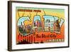 Greetings from Gary, Indiana-null-Framed Art Print