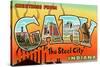 Greetings from Gary, Indiana-null-Stretched Canvas