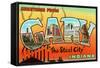 Greetings from Gary, Indiana-null-Framed Stretched Canvas