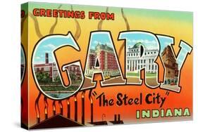 Greetings from Gary, Indiana-null-Stretched Canvas