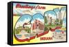 Greetings from Gary, Indiana-null-Framed Stretched Canvas