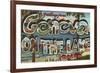 Greetings from Geneva on the Lake, Ohio-null-Framed Art Print