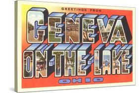 Greetings from Geneva-on-the-Lake, Ohio-null-Stretched Canvas