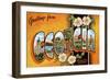 Greetings from Georgia-null-Framed Premium Giclee Print