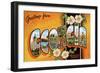 Greetings from Georgia-null-Framed Premium Giclee Print