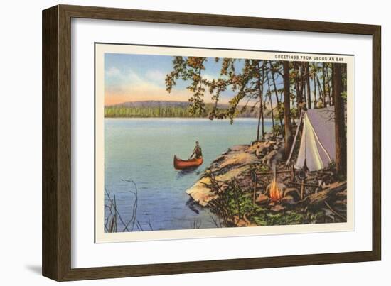 Greetings from Georgian Bay, Canada-null-Framed Art Print