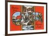 Greetings from Glacier National Park-null-Framed Giclee Print